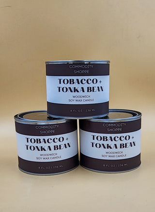 Tonka + Tobacco Woodwick Soy Wax Candle