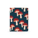 Navy Mushrooms Layflat Notebook: Lined / Classic