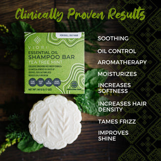 Viori's Tea Tree Mint Essential Oil Shampoo Bar