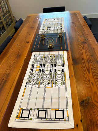 Frank Lloyd Wright Table Runner: Tree of Life Table Runner