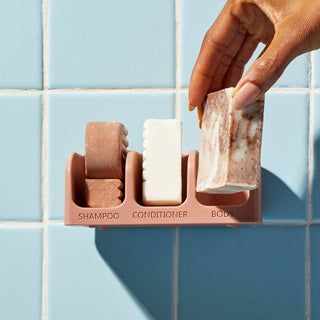 Kitsch Bottle-Free Beauty Self-draining Soap & Hair Bar Dish