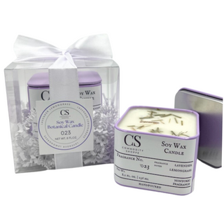 023  Botanical Soy Wax Candle | Lavender Lemongrass