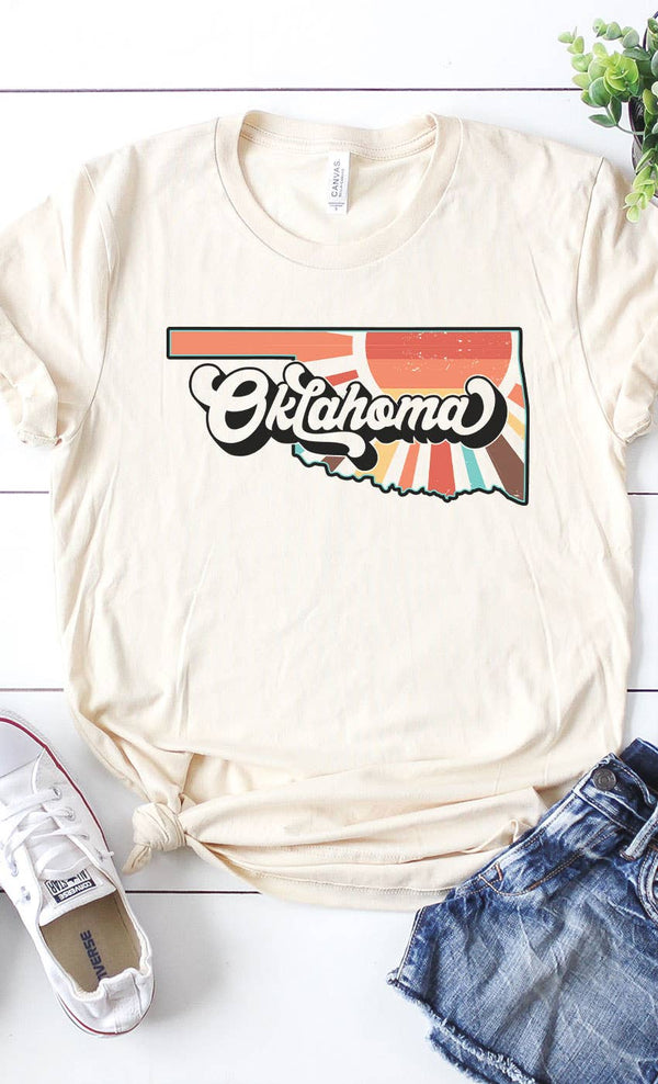 Unisex Retro Oklahoma Graphic T-Shirt