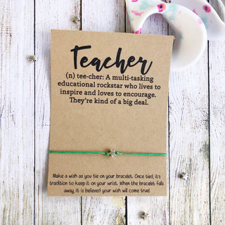 Teacher Definition Wishlet Bracelet