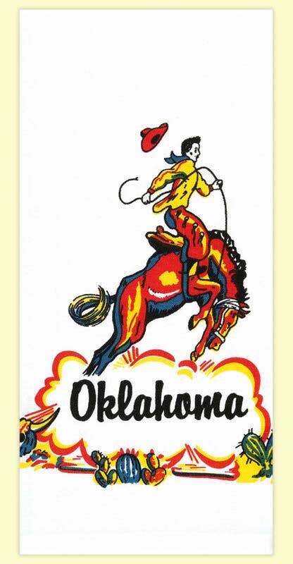 Oklahoma Cowboy Hand Towel
