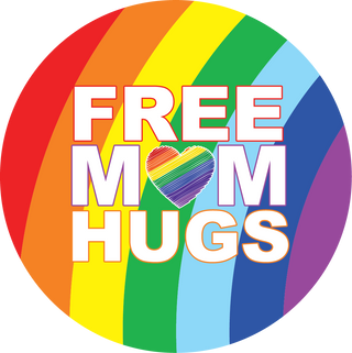 Free Mom Hugs 3" Button