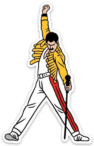 Freddie in Yellow Suit Die Cut Sticker