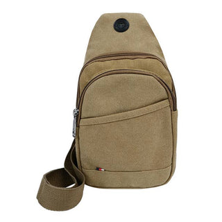 Canvas Crossbody Sling Bag with Adjustable Strap