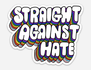 Straight Against Hate sticker