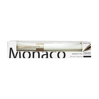 Bruno Visconti White Monoco Pen with Ink Refill in Gift Box