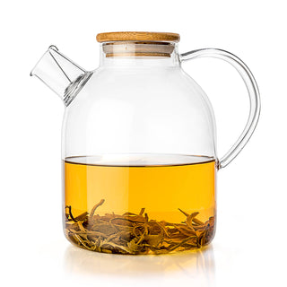Teapot | Glass Tea Kettle | Large 60oz | Stove-Top Safe