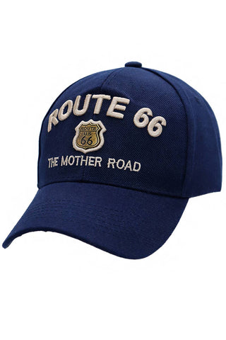 Route 66 Mother Road Baseball Cap | Navy