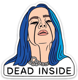 Billie Eilish Dead Inside Die Cut Sticker