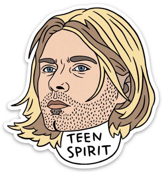 Kurt Cobain Teen Spirit Sticker