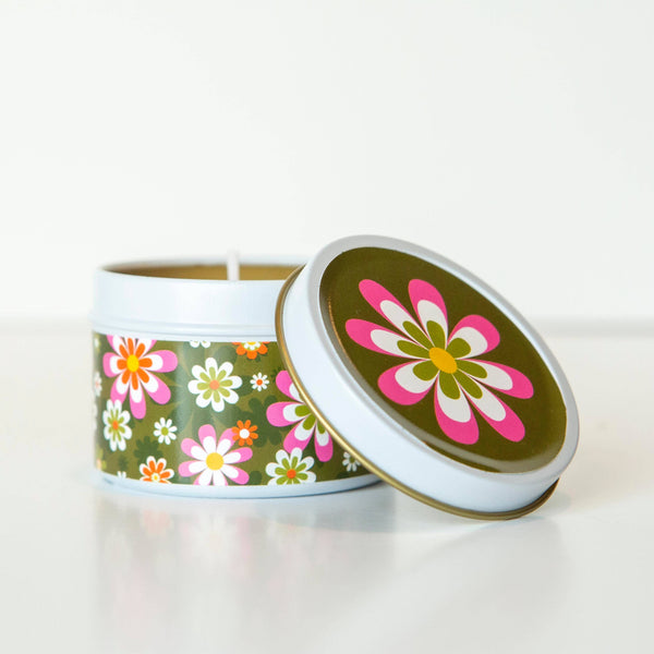 Groovy Flower Candle
