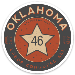 Oklahoma Statehood Sticker