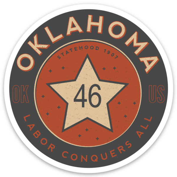 Oklahoma Statehood Sticker