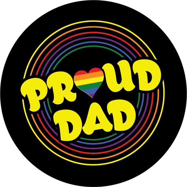 Proud Dad 3 inch Button