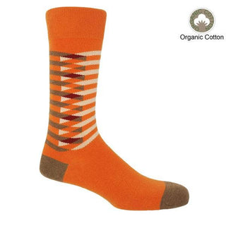 Symmetry Organic Men's Socks - Orange