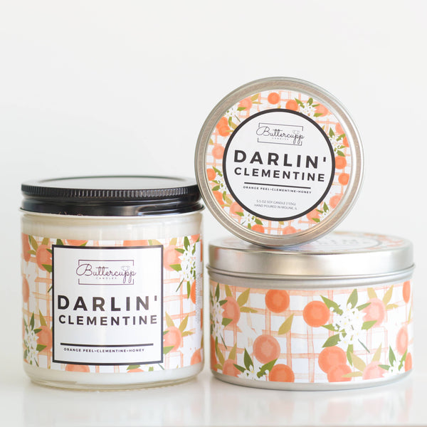 Darlin' Clementine Soy Wax Candles And Melts