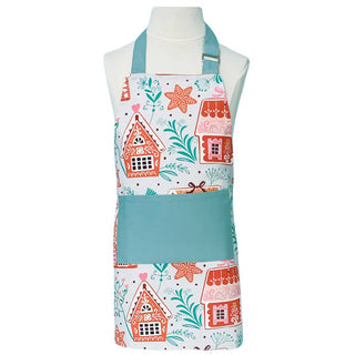 Child Size Holiday Apron- Sweet Gingerbread Houses