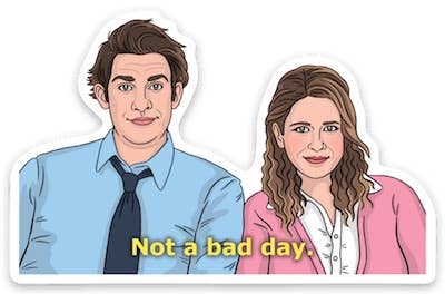 Jim and Pam Die Cut Sticker