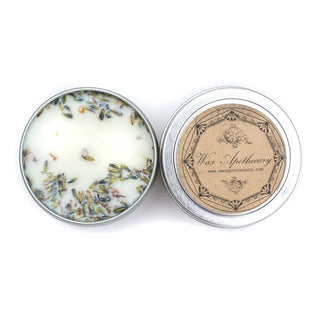 French Lavender Botanical Candle in Tin