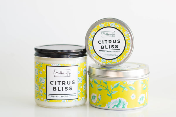 Citrus Bliss Soy Wax Candle I Wax Melts