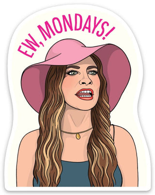 Alexis Ew Mondays Die Cut Sticker