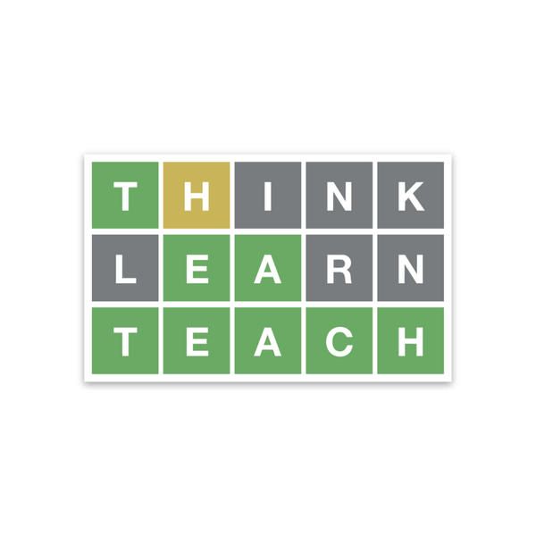 Wordle Teacher Sticker