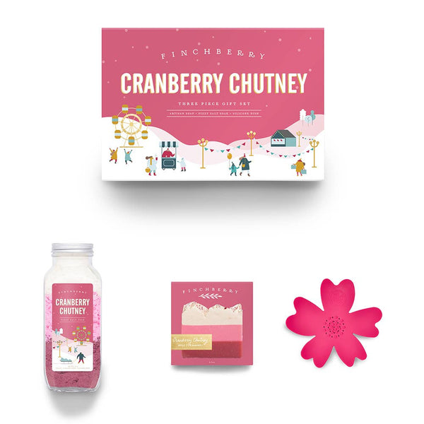 Finchberry 3 Piece Christmas Holiday Gift Set | Cranberry Chutney
