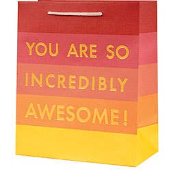You Are Awesome Foil Lettering Gift Bag