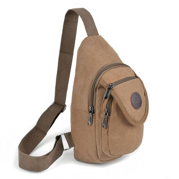 Canvas Sling Bag Backpack   (Adjustable)