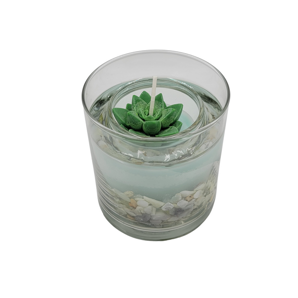 Reusable Cactus Resin Candle